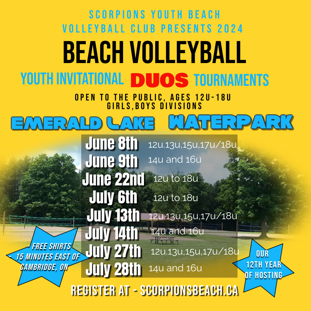 Scorpions Beach Volleyball Competitive Tournaments SCORPIONS BEACH